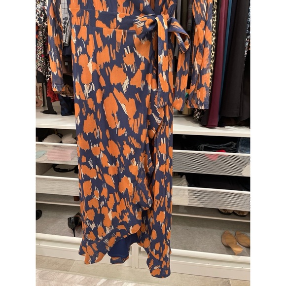 New C. Wonder by Christian Siriano Mesh Ruffle Hem Dress with Faux Wrap - Picture 5 of 10